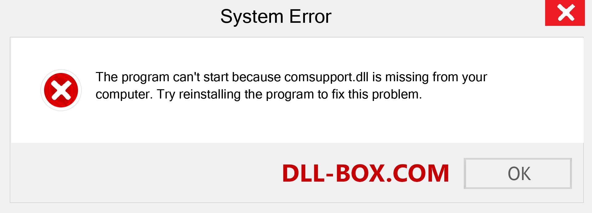  comsupport.dll file is missing?. Download for Windows 7, 8, 10 - Fix  comsupport dll Missing Error on Windows, photos, images